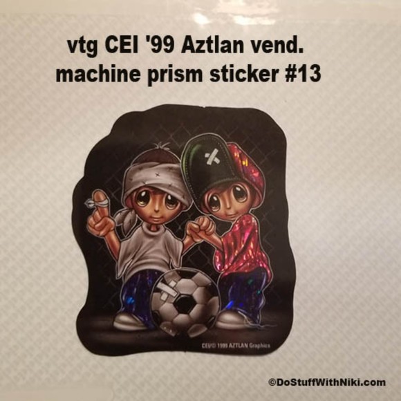 vtg CEI '99 Aztlan vend. machine prism sticker #13 - Picture 1 of 7